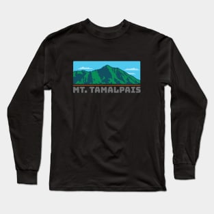 Mt. Tamalpais horizontal block type Long Sleeve T-Shirt